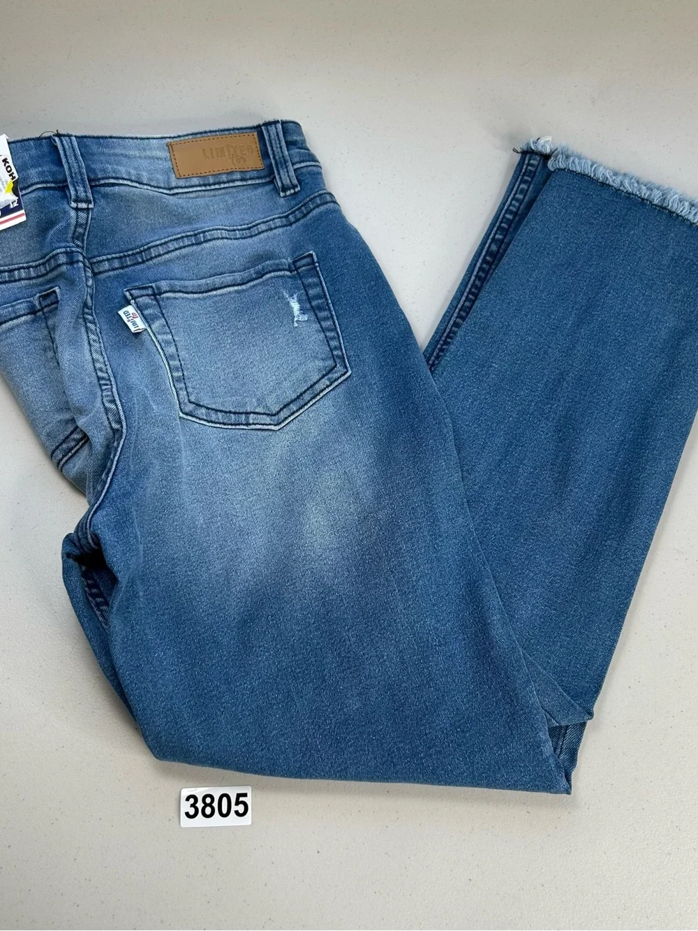 Limited Too Kids Jeans Size 12 Mini Mom Jean Blue Stretch